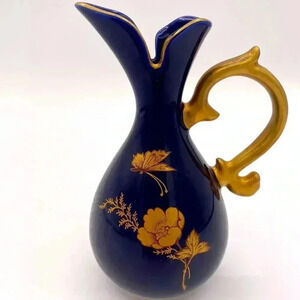 Vintage Hand Painted Lenwile Ardalt Fine China Mini Pitcher Vase Made in Japan